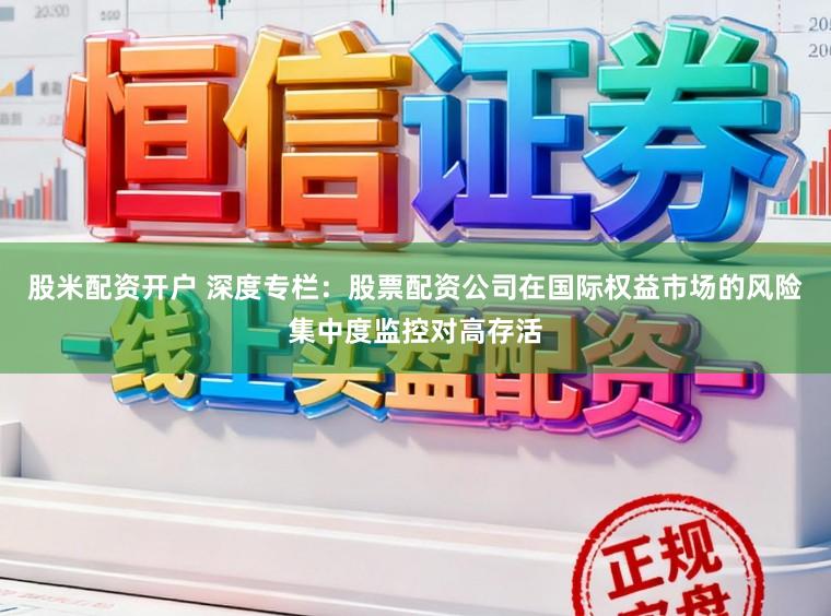 股米配资开户 深度专栏：股票配资公司在国际权益市场的风险集中度监控对高存活