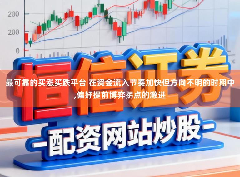 最可靠的买涨买跌平台 在资金流入节奏加快但方向不明的时期中,偏好提前博弈拐点的激进